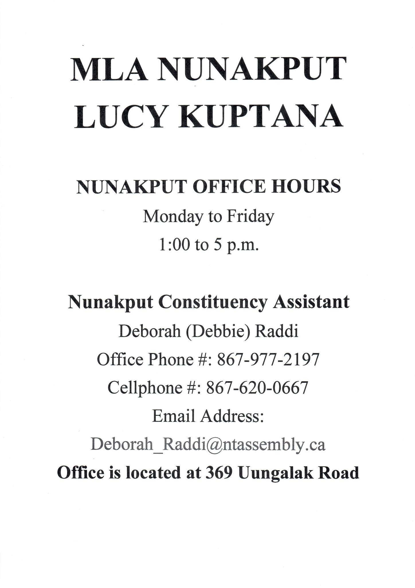 mla office hours